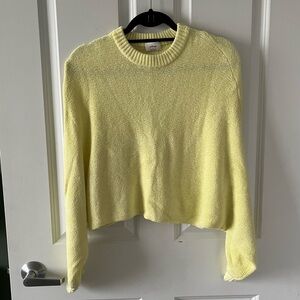 Wilfred Yellow Cropped Sweater